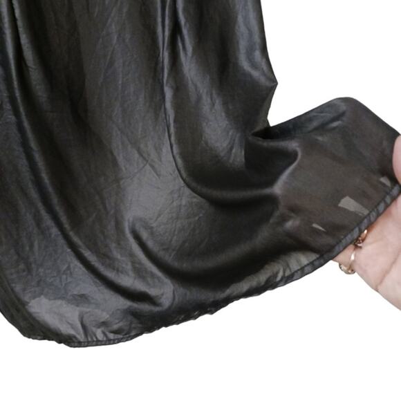 Sarah Boo Mini Dress Sz S Black Tunic Modern Cut Out Chains Glam Punk Goth City - Picture 13 of 15